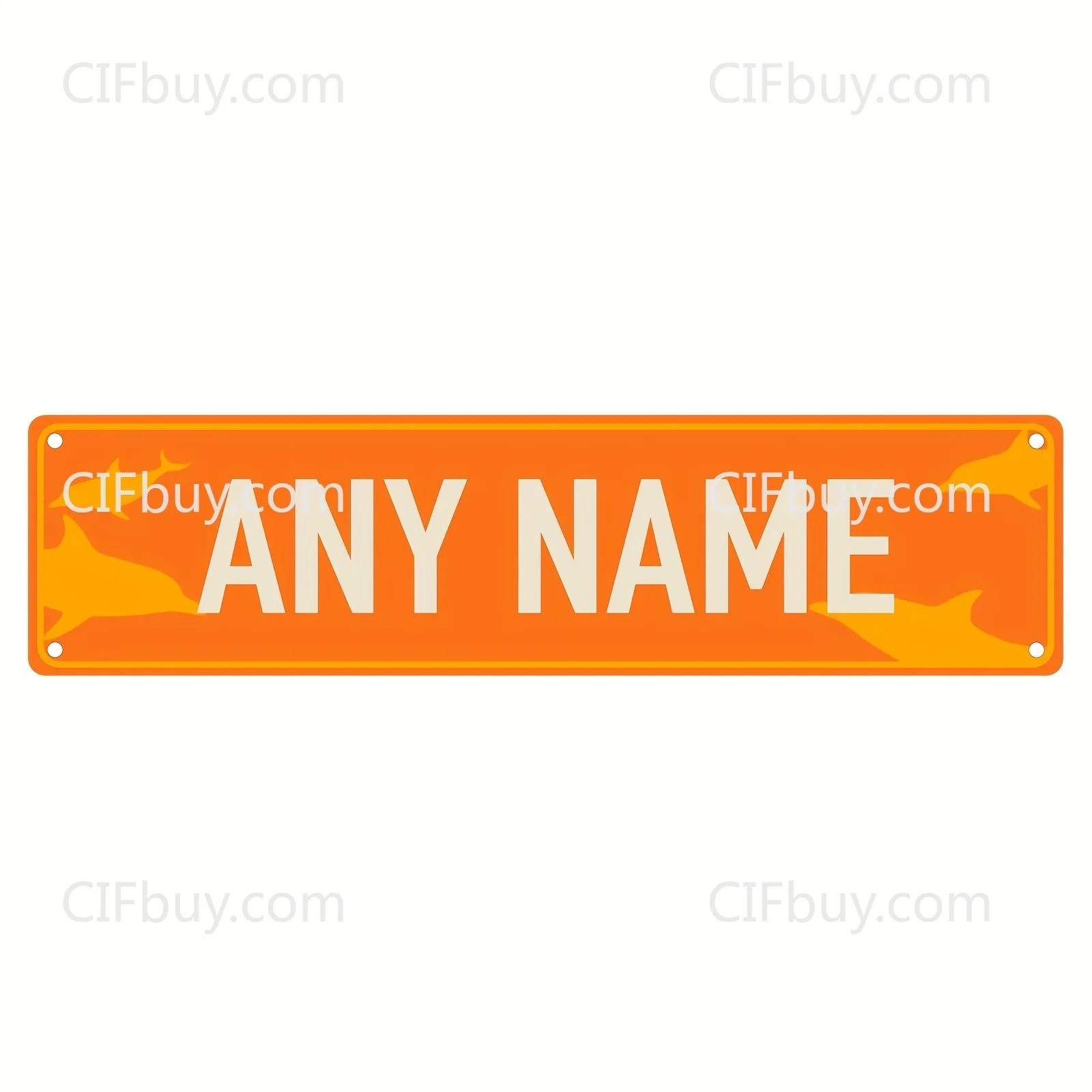 Home Bar Cafe - CIFbuy Personalized 2D Metal Dolphin Logo