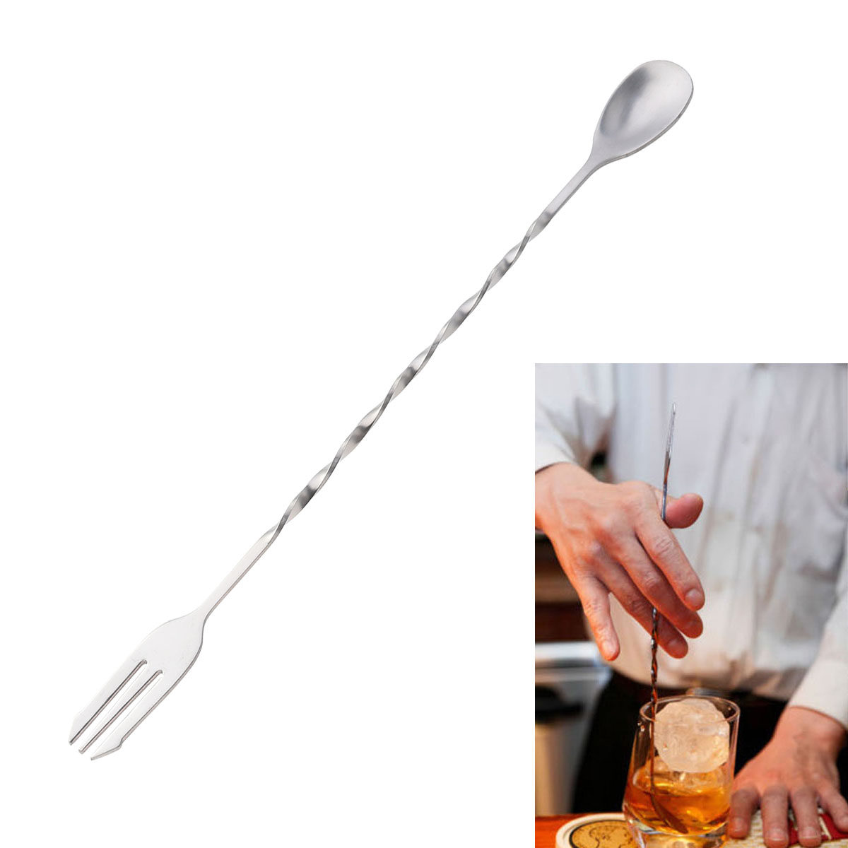 304 Stainless Steel Twisted Sp - огляд і ціна Bar Spoon Twisted