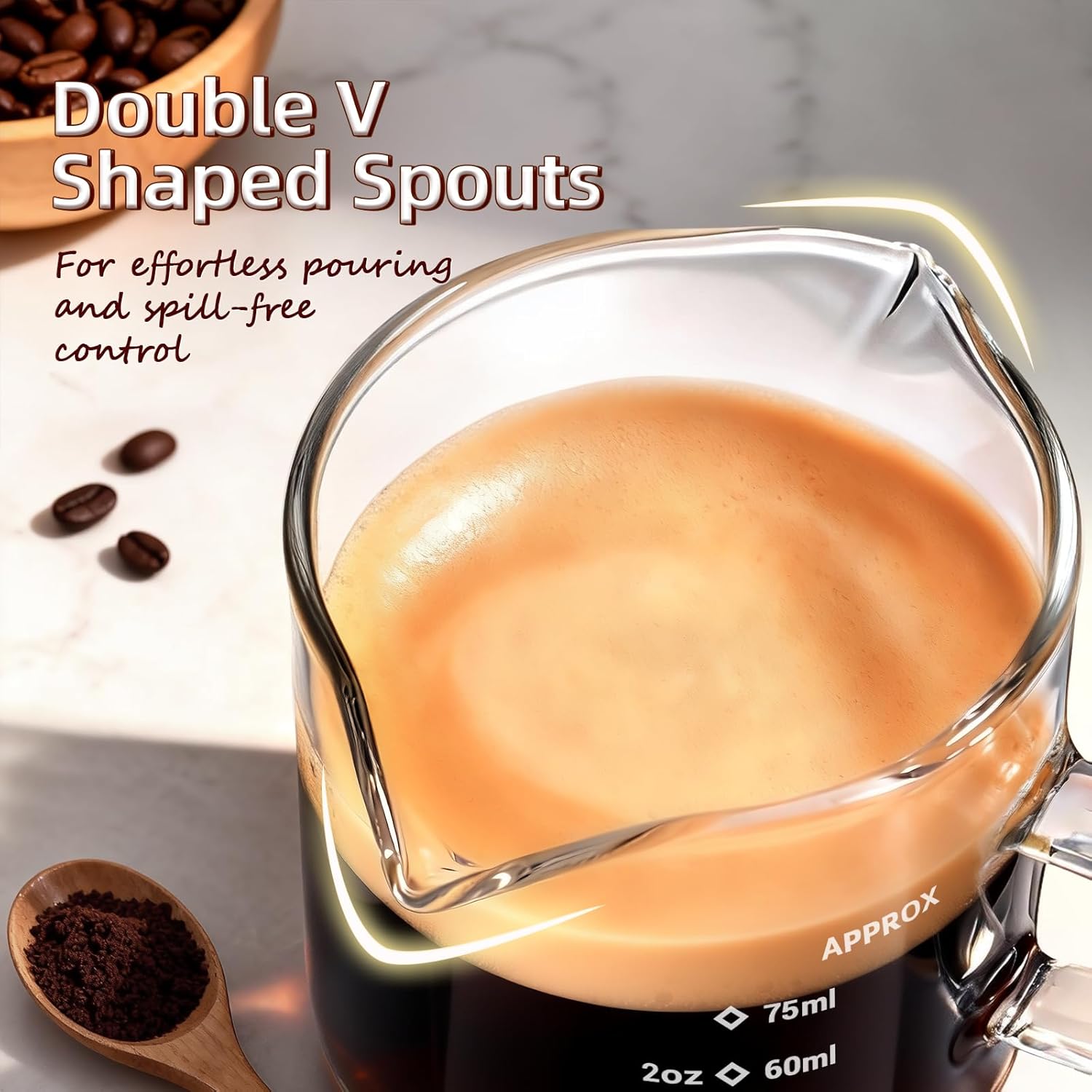 1/2pcs Espresso Cups 2.5oz Esp - огляд і ціна Home Bar Set