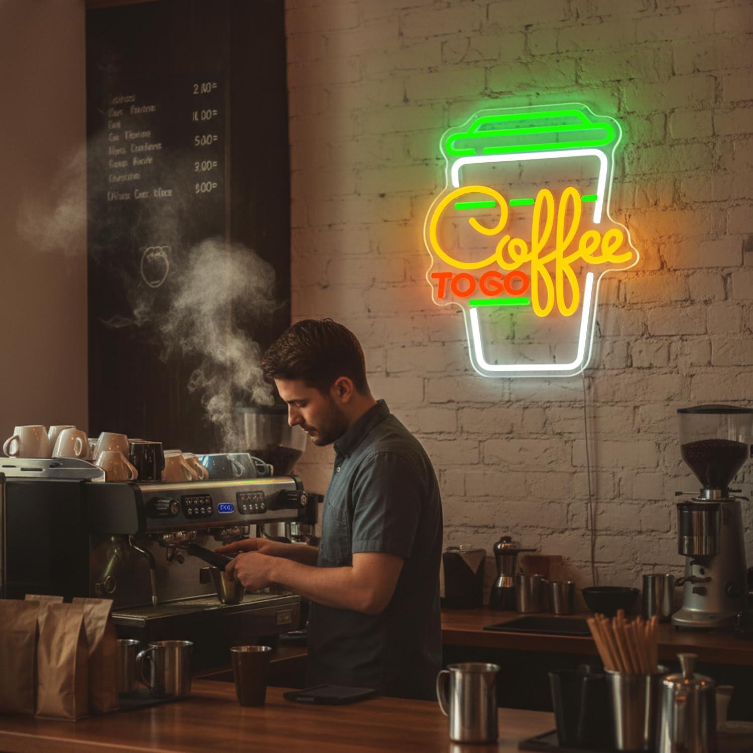 Coffee Neon Sign USB Dimmable  - огляд і ціна Home Bar And Coffee