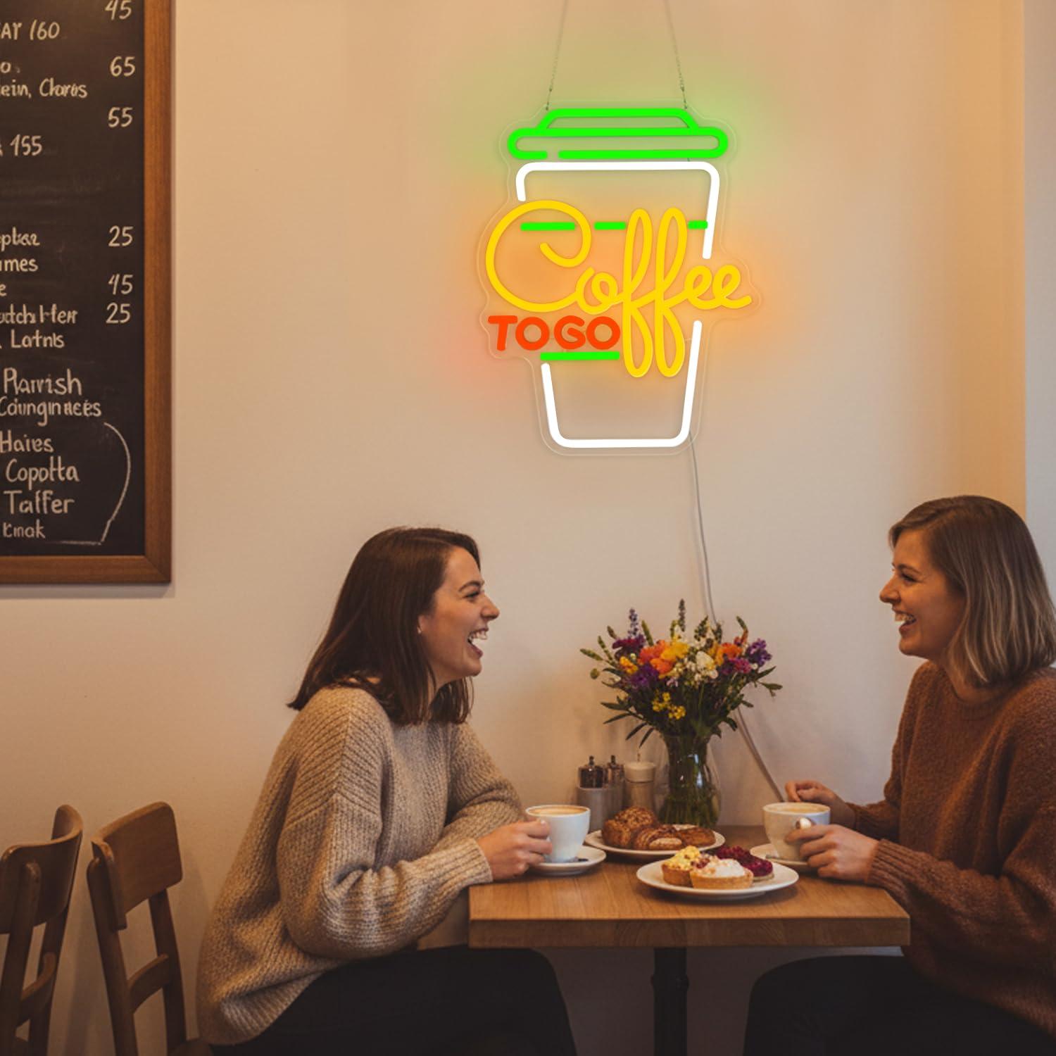 Coffee Neon Sign USB Dimmable  - огляд і ціна Home Bar And Coffee