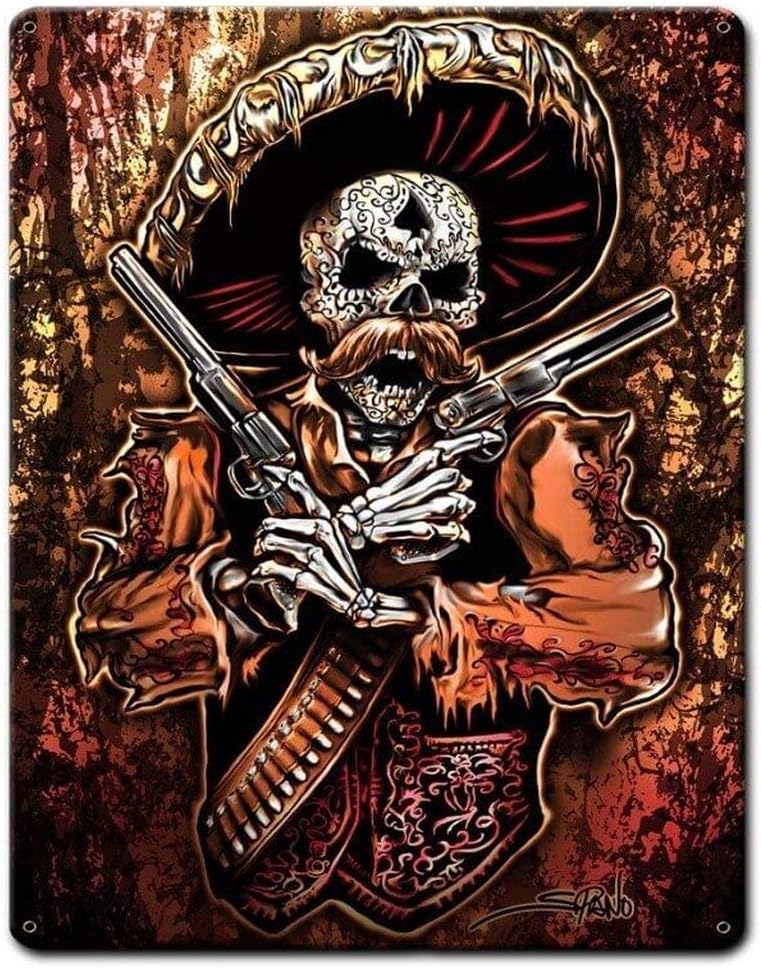 Mexican Gun Fighter Metal Tin  - огляд і ціна Home Bar And Coffee