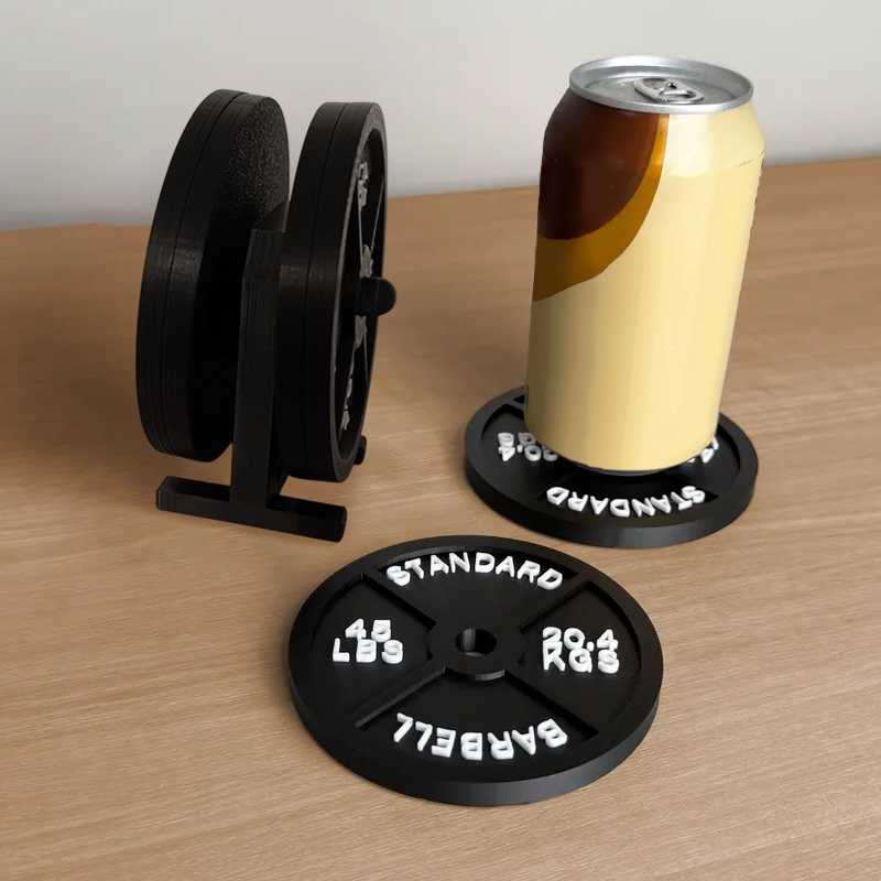 Weight Plate Coaster Set Holde - огляд і ціна Home Bar Set